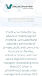 Mobile Screenshot of confluencephilanthropy.org