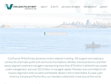 Tablet Screenshot of confluencephilanthropy.org